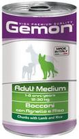 Monge Gemon Chunks Adult Medium Lamb/Rice 1250g