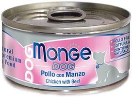 Monge Dog Chicken With Beef 95g