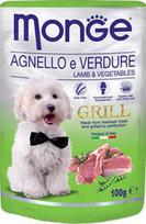 Monge Grill Pouch Lamb/Vegetables 100g