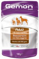 kumpis - Monge Gemon Adult Chunkies With Wild Game 100g - 1 nuotrauka
