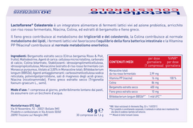 lactoflorene - LACTOFLORENE COLESTEROLO TABS, 30 tabletės - 3 nuotrauka