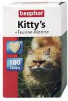 biotinas - Beaphar Kittys With Taurin/Biotin 180 Tablets - 1 nuotrauka