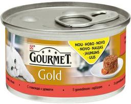 Purina Gourmet Gold Savoury Cake with Beef and Tomatoes 85g