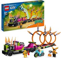 lego city sunkvezimis - LEGO CITY Kaskadinis sunkvežimis ir ugnies žiedo iššūkis 60357  - 2 nuotrauka