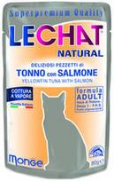 Monge LeChat Natural Pouches With Tuna & Salmon 80g