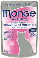 Monge Natural Tuna With Shrimps Adult 80g