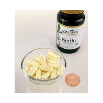 kapsules plaukams - Swanson Biotinas 5000 mcg 100 kapsulių - 2 nuotrauka
