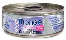 Monge Delicate Chicken With Omelette & Anchovies 80g
