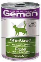 monge kaciu konservai - Monge Gemon Cat Sterilized Paté With Turkey 400g - 1 nuotrauka