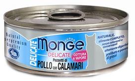 Monge Delicate Chicken With Squid 80g