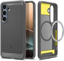 Spigen "Rugged Armor MagSafe Case for Samsung Galaxy S25" Pilkas (Gray)