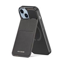 Dux Ducis "Rafi Mag Wallet Case with 3-in-1 Stand for iPhone 15 with MagSafe and RFID Blocking" Juodas (Black)