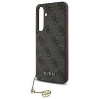 galaxy s24 fe telefono deklas - Guess "Hardcase 4G Charms for Samsung Galaxy S24 FE S721" Rudas (Brown) - 1 nuotrauka