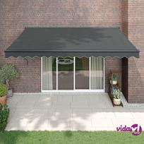 pavesines audinys - vidaXL Automatinė ištraukiama markizė, antracito (Grey), 4x3m - 2 nuotrauka