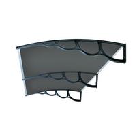 duru stogelis - Stogelis virš durų, 150x210 cm, tamsintas pilkai (Dark Grey) - 2 nuotrauka
