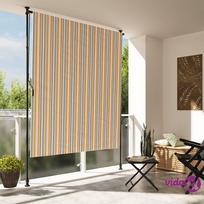 vidaXL Lauko roletas, geltonas/baltas (Yellow/White), 200x270 cm
