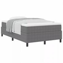 ciuziniai sofos - vidaXL Sofa su lova su čiužiniu, šviesiai pilka (Light Grey), 120x200 cm, kordūro audinys - 2 nuotrauka