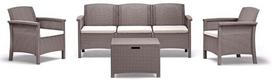 Lauko baldų komplektas Bica Venezia 3, smėlio (Beige), 5 vietų