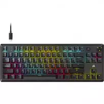 red tkl - Corsair K70 CORE TKL, Tenkeyless, mechaninė, žaidimų, laidinė, Juoda (Black) - 2 nuotrauka