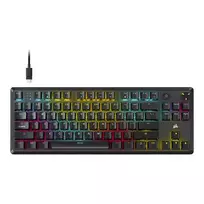 red tkl - Corsair K70 CORE TKL, Tenkeyless, mechaninė, žaidimų, laidinė, Juoda (Black) - 3 nuotrauka