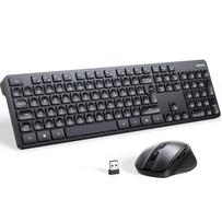 keyboard and mouse - Ugreen MK006 Wireless Keyboard and Mouse Set, Juoda (Black) - 1 nuotrauka