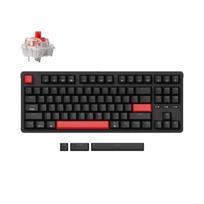 Keychron C3 Pro, laidinė, mechaninė, Raudona Switch, Juodas (Black) [C3P-A1]