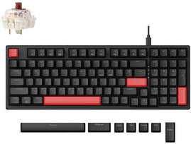 brown switch - Keychron Lemokey X5, US, Tactile Brown Switches (X5-A3), Mechaninė Žaidimų Klaviatūra, Juoda (Black) - 2 nuotrauka