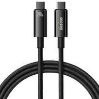 baseus usb c 240w - Baseus CAWJ040001 USB-C to USB-C 1m Black - 2 nuotrauka