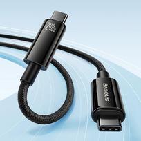 baseus usb c 240w - Baseus CAWJ040001 USB-C to USB-C 1m Black - 4 nuotrauka