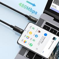 baseus usb c 240w - Baseus CAWJ040001 USB-C to USB-C 1m Black - 10 nuotrauka