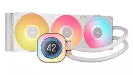 pc cooler - Corsair iCUE LINK TITAN 360 RX LCD RGB Baltas (White) - 1 nuotrauka