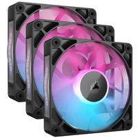 rgb ventiliatoriai - Corsair iCUE LINK RX120 RGB 120mm Juodas (Black) Ventiliatorių 3 Pakuotė - 1 nuotrauka