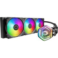 360 vandens ausintuvas - Cooler Master MasterLiquid 360 Atmos ARGB Juodas (Black) Procesoriaus Aušintuvas - 1 nuotrauka
