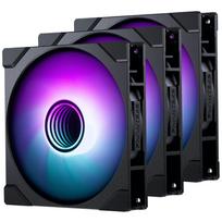phanteks m25 140 gen2 - Phanteks M25 Gen2 140mm PWM D-RGB Ventiliatorius, 3 pak., Juodas (Black) - 1 nuotrauka