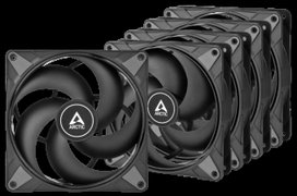 arctic p14 - Arctic P14 Max 140mm Juodas (Black) 5 vnt. - 1 nuotrauka
