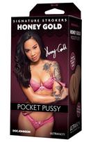 pocket pussy - Masturbatorius Doc Johnson Honey Gold Pocket Pussy - 2 nuotrauka