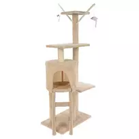 draskykles katems - Pets Collection draskyklė bokštas katėms, smėlio (Beige), 45x30x110 cm - 2 nuotrauka