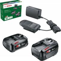 bosch ahs 4 - Bosch Starter Set 18V (PBA 2.0Ah + PBA 4.0Ah + AL 18V-20), įkroviklis (juodas, 2x baterija + įkroviklis, POWER FOR ALL ALLIANCE) - 1 nuotrauka