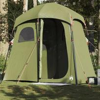 vidaXL dvivietė dušo palapinė alyvuogių (Olive Green) atspari vandeniui