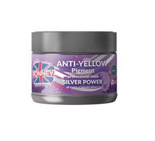 neutralizuojanti geltonus - Ronney Professional Silver Power Anti-Yellow Pigment kaukė, 300 ml - 2 nuotrauka