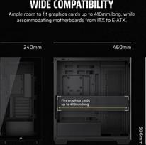 pc case atx mid tower case - Corsair 3500X TG Black (Juodas) - 5 nuotrauka