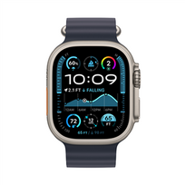 ultra apple watch - Apple Watch Ultra 2 GPS + Cellular 49mm Natural Titanium Case with Navy Ocean Band - 2 nuotrauka