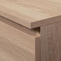 stalas 60 40 - Naktinė spintelė-komoda NORE CL3 60 cm, ąžuolo spalvos - 3 nuotrauka