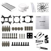 120mm liquid cooler - Xilence XC974 White ARGB - 5 nuotrauka