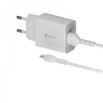 Devia USB Wall Charger White