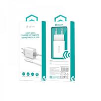 pakrovejas lightning - Devia USB Wall Charger White - 4 nuotrauka