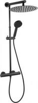 juoda duso sistema - Dušo sistema su termostatiniu maišytuvu Ferro Trevi NP75-TRV7U-BL, juoda (Black) - 1 nuotrauka