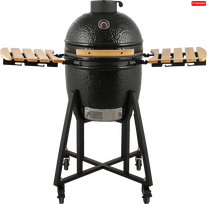 Keraminė kepsninė Kamado Classic Series 18", 45 cm, juodos sp.