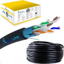 kabelis utp cat6e - EXTRALINK CAT6 FTP F/UTP outdoor twisted pair with gel 305m - 1 nuotrauka