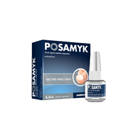 lakai nagams - POSAMYK, 6,6 ml, vaistinis nagų lakas, N1 - 2 nuotrauka
